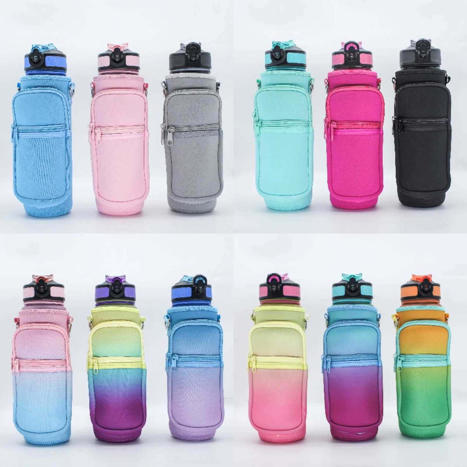 1L Water Bottle Sleeve Bag Mobile Phone Pouch 32Oz Thermos Diving Cup Holder Protective Cover Water Cup Bag Kettle Pocket StrapW251114
