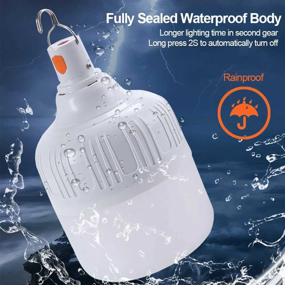 Usb Rechargeable Led Bulb Portable Camping Light Bulb Emergency Lighting Flashlight Lights Outdoor Picnics Hanging Tent Light M251115