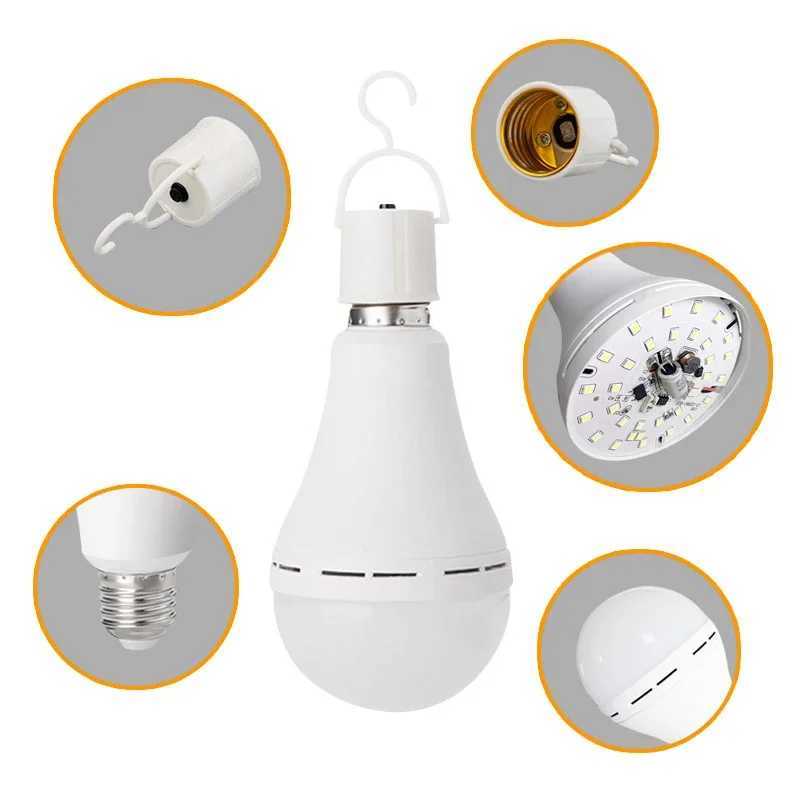 7W/9W/12W/15W Emergency Light Bulb LED Handheld Hanging Energy-Saving Lights Bulb Portable Household Tent Fishing Lighting C251115