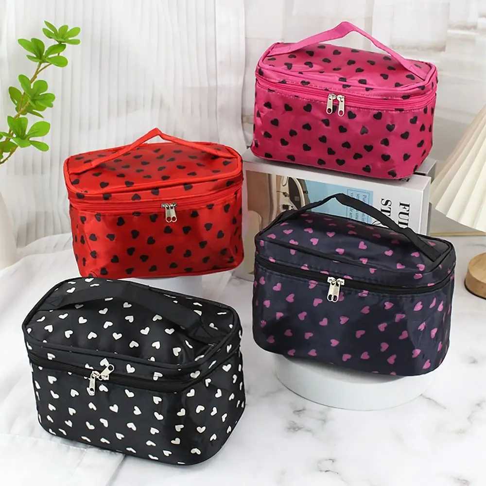 Makeup Bag with Mirror Cvenient Makeup Accessories Storage Organizer Travel Makeup Bag Waterproof Makeup Bag Home UseXJ250415