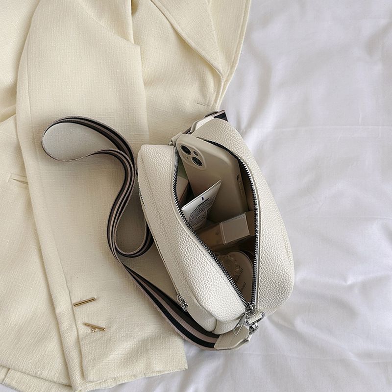 Trendy New Cross-Border Trade Solid Color PU Crossbody Women's Shoulder Small Square Bag