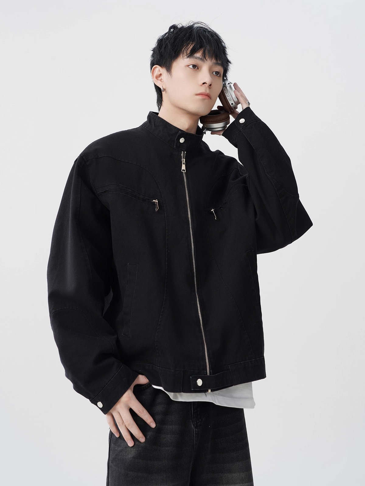 C11157 Sweatshirts for men spring 2025 new styles for inner wear loose heavyweight