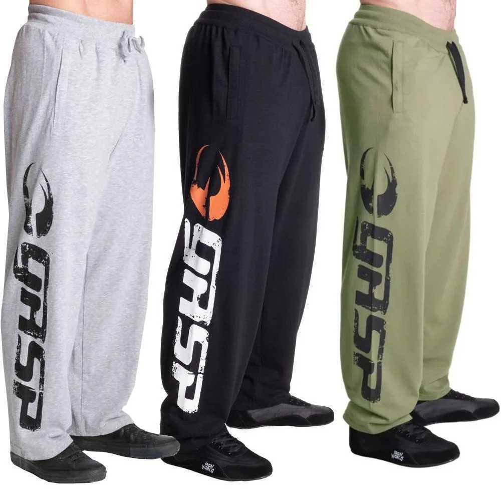Straight Leg Pants Mens and Womens Pure Cotton Printed Training All Loose Casual Pants Mens Sports Hanging Sweatpants X251115
