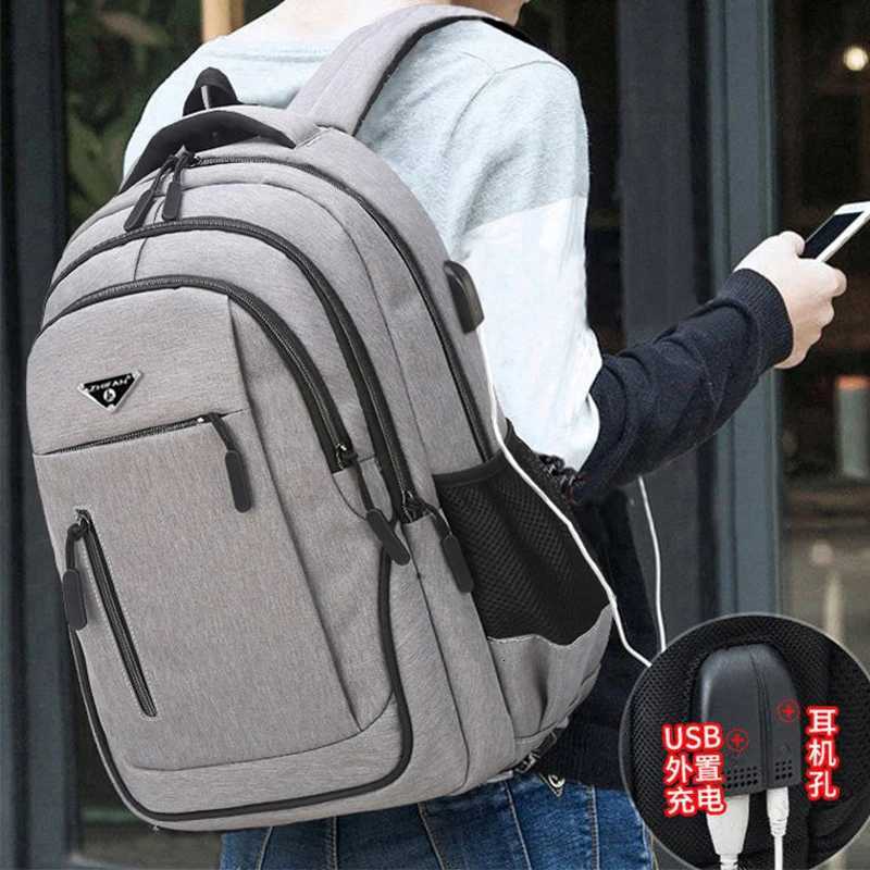 Men USB Charging Laptop Backpack 18 Inch Multi-functional High School College Student Backpack Male Travel Business Bag PackW251114
