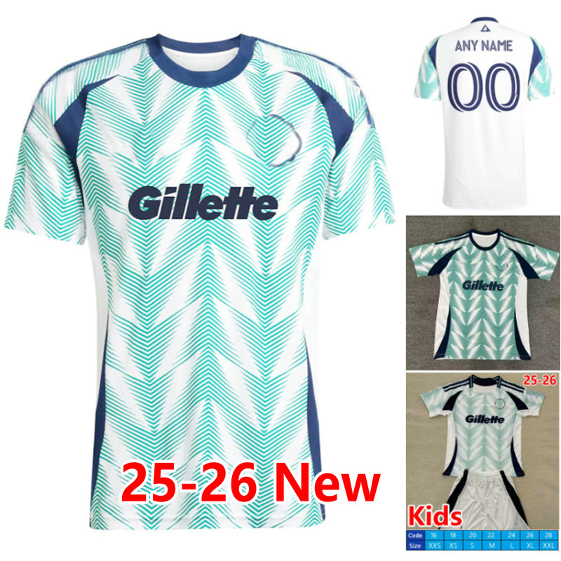 2025 NewEnglands Revolutions Soccer Jersey 25 26 Football Shirt Away White CHANCALAY CAMPANA CARLES GIL maillots de futol LANGONI YUSUF men kids uniforms