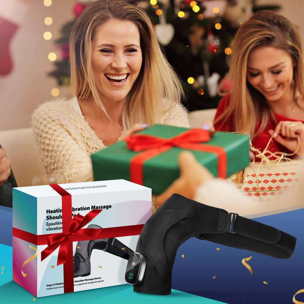 Electric Shouldert Heating Pad 3 Modes Vibration Wrap With Hot Compress Shoulder Massager