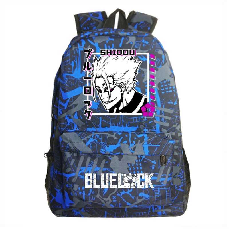 Hot Anime BLUE LOCK Fashion Backpack Nagi Isagi Yoichi Graphic School Bags Cosplay Travel Rucksack Boys Girls Cartoon BookbagW251114