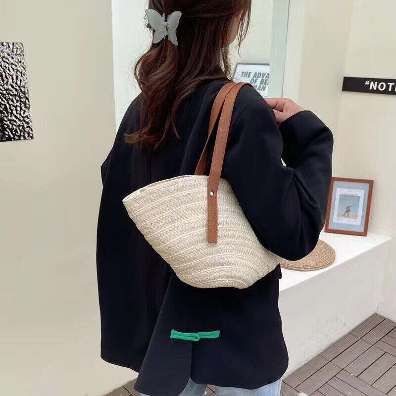 Handmade Beach Bag Shell Woven New Single Shoulder Portable Leisure Beach Grass Summer Handmade Women's Bag Trend Kq2