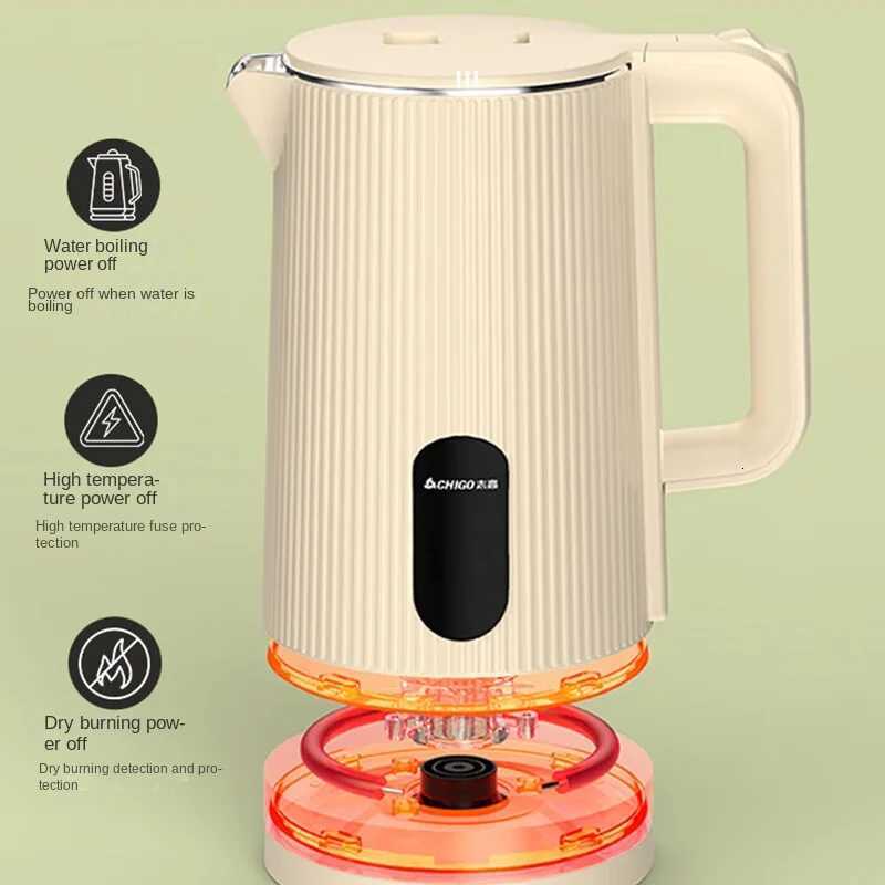 Electric kettle household kettle insulation automatic power-off stainless steel large capacity Y251114