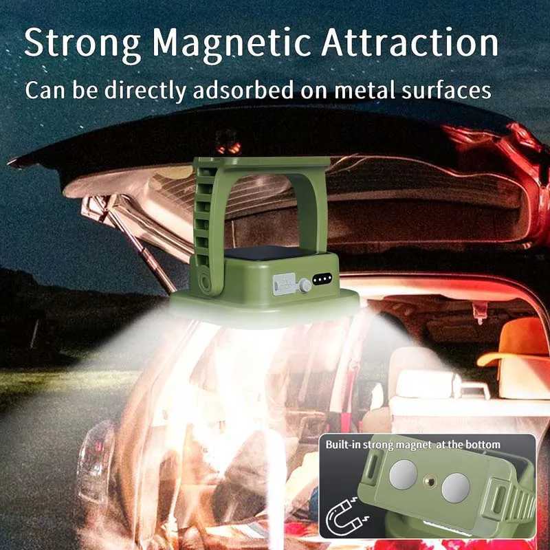 MOSLIGHTING 9000mAh Camping Lantern Flashlight Solar Camping Light USB Fast Rechargeable Bulb Outdoor Tent Lamp Emergency Lights M251115