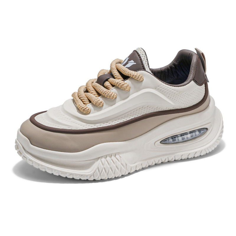 New Free shipping casual shoes men sports shoes thick sole height increasing wear-resistant dad shoes casual fashion trend