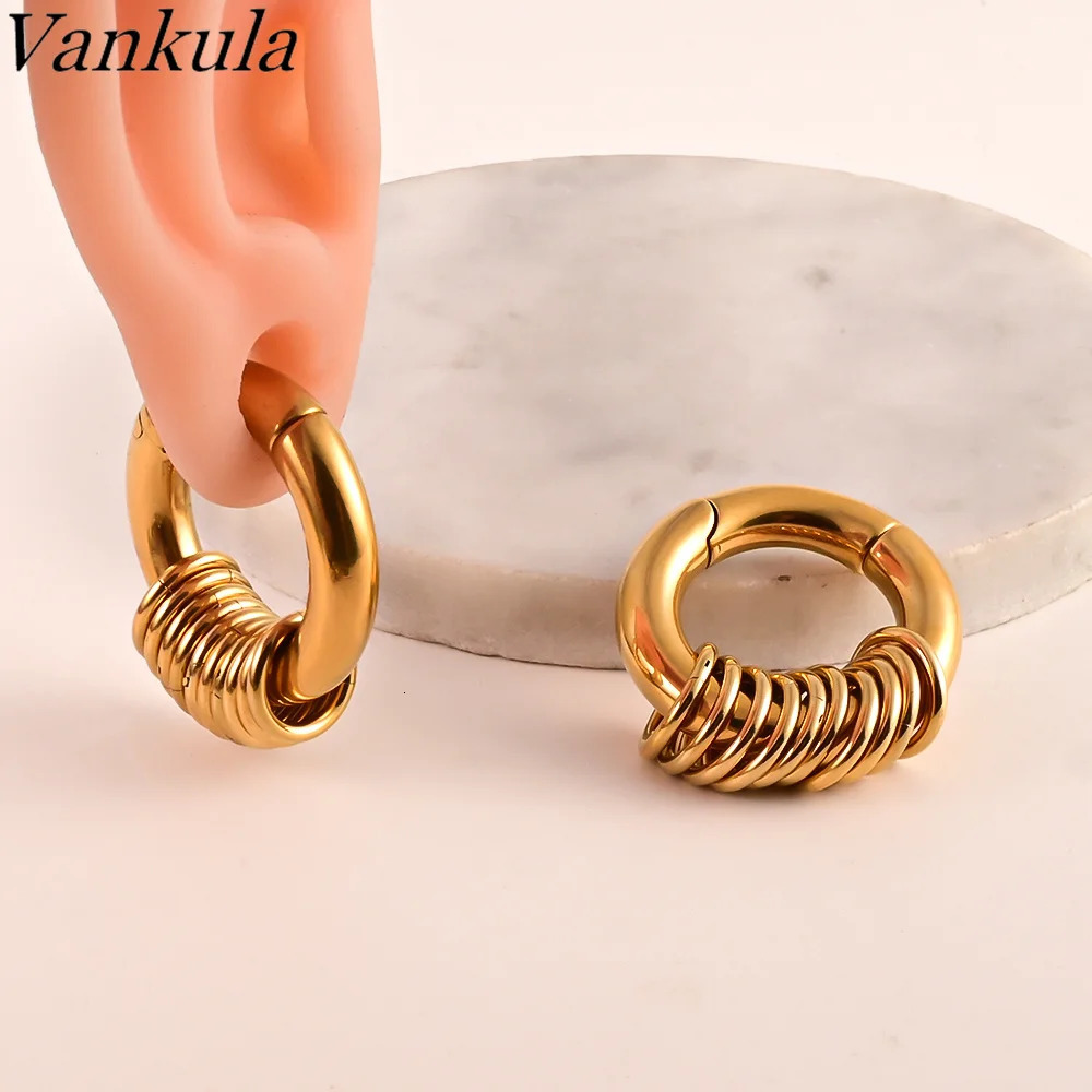 Vankula 2pcs 4-6mm Fashion Round Ear Weights Hangers Plugs Tunnel Expander Body Jewelry Piercing Ear Gauges Expander 250408
