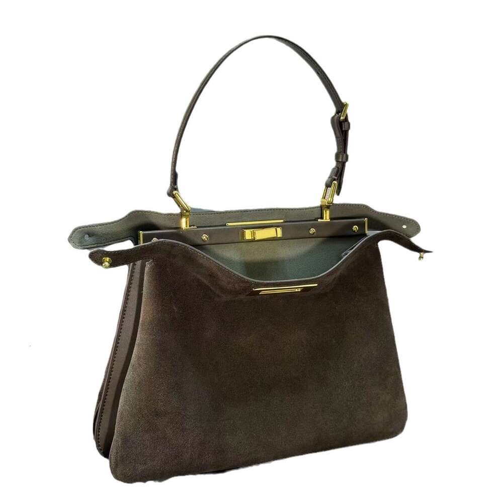 Mm Women's Bags 24 Autumn/Winter New Frosted Cowhide Handbag, High-End Fashion Tote Single Shoulder Armpit Bag, Women's Bag