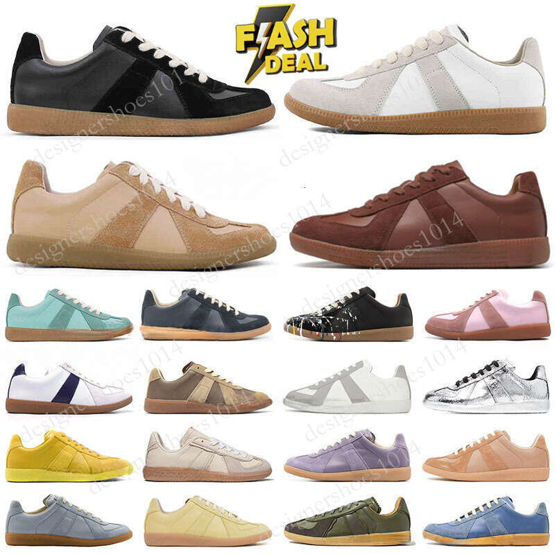 German Army Trainer Gats Low Black Gum Gat Sneakers White Grey painter Nude Shoes Men Women Casual Shoe Mens Womens Trainers Size US 5.5-11
