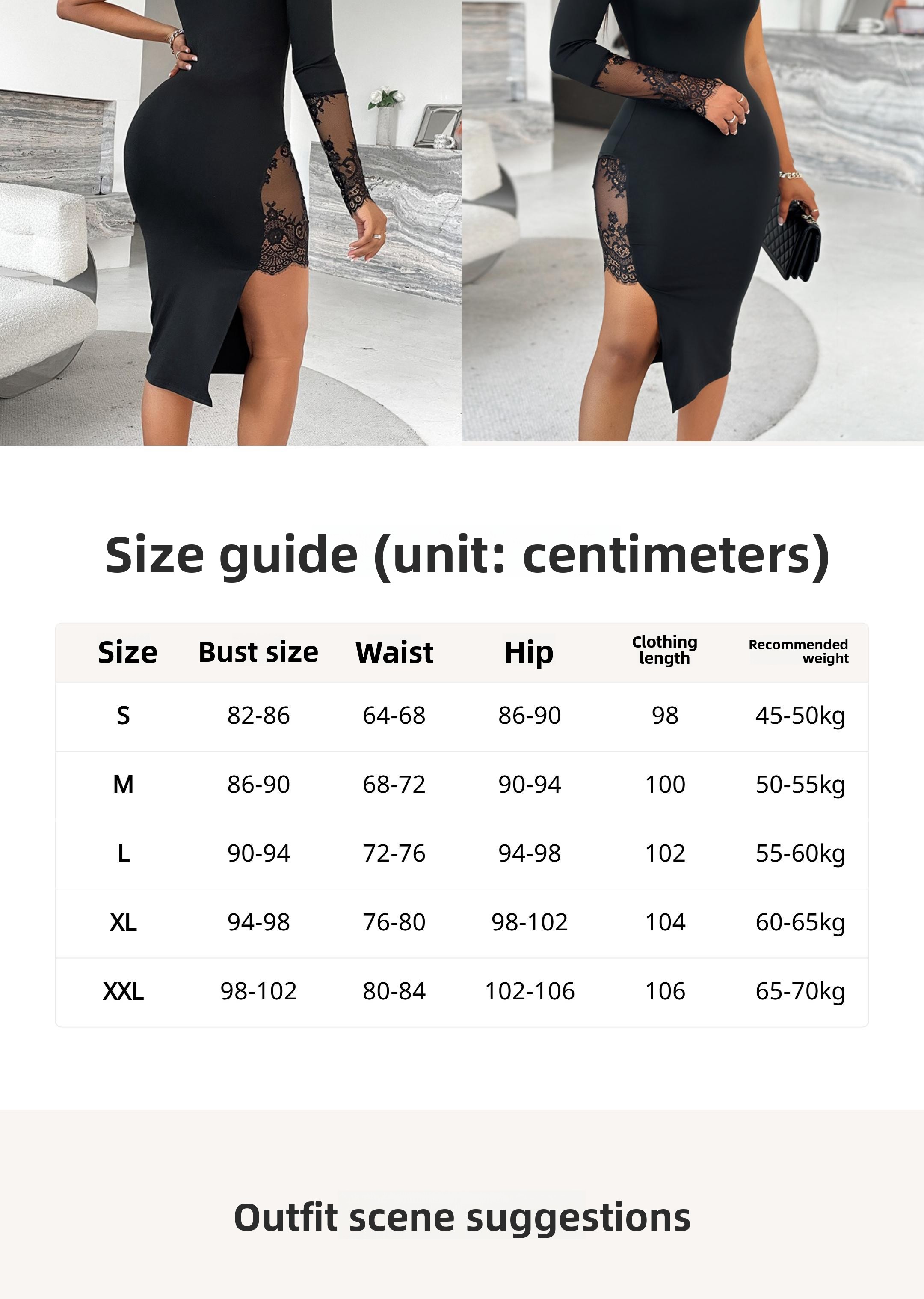 Urban Sexy Dresses Women's Black One-Shoulder Bodycon Midi Dress - Lace Sleeve & Side Split Slim Fit Dress, Elegant Evening Party & Cocktail Form