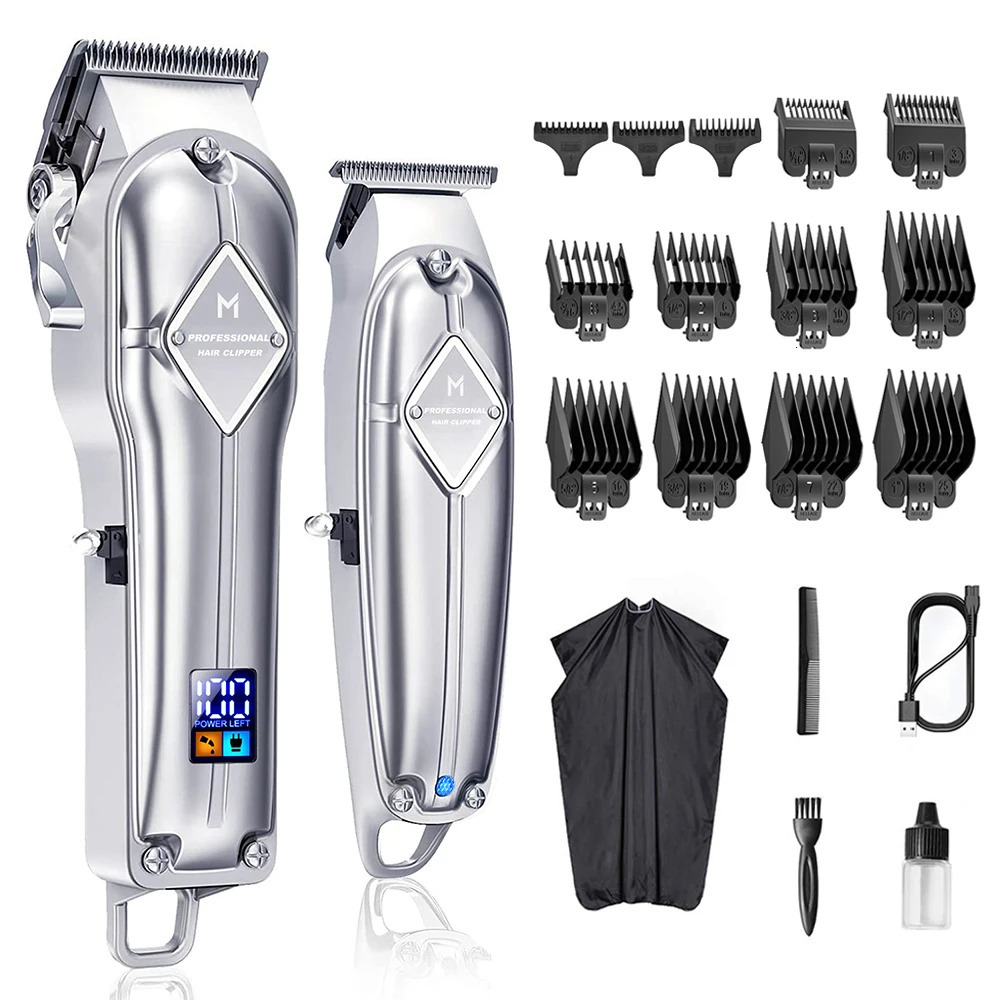 Limural Hair Clippers for Men Professional Hair Cutting Kit Beard Trimmer Barbers Cordless Close Cutting T-Blade Trimmer Kit 250409