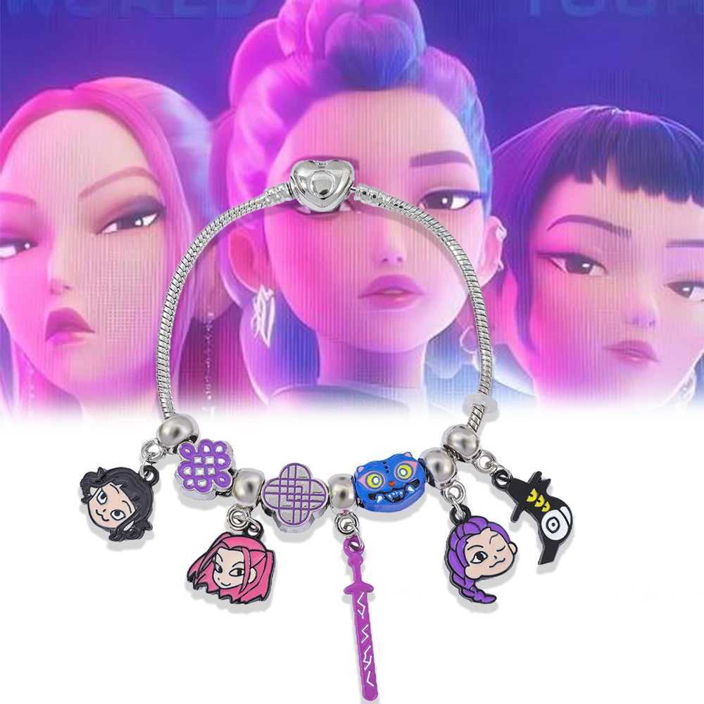 KPop Demon Hunters Rumi Zoey Mira Crow Bracelet Womens Fashion Accessories Girl Cute Cartoon Anime Derived Peripheral Bracelet J251115