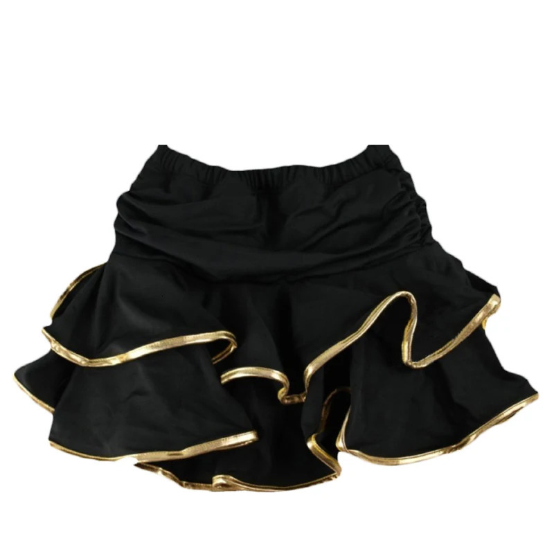 10 Colors Girls Latin Dance Skirt Ballroom Samba Chacha Dancing Dress Culottes for Kids Performance Show Skirt Dancewear 250409