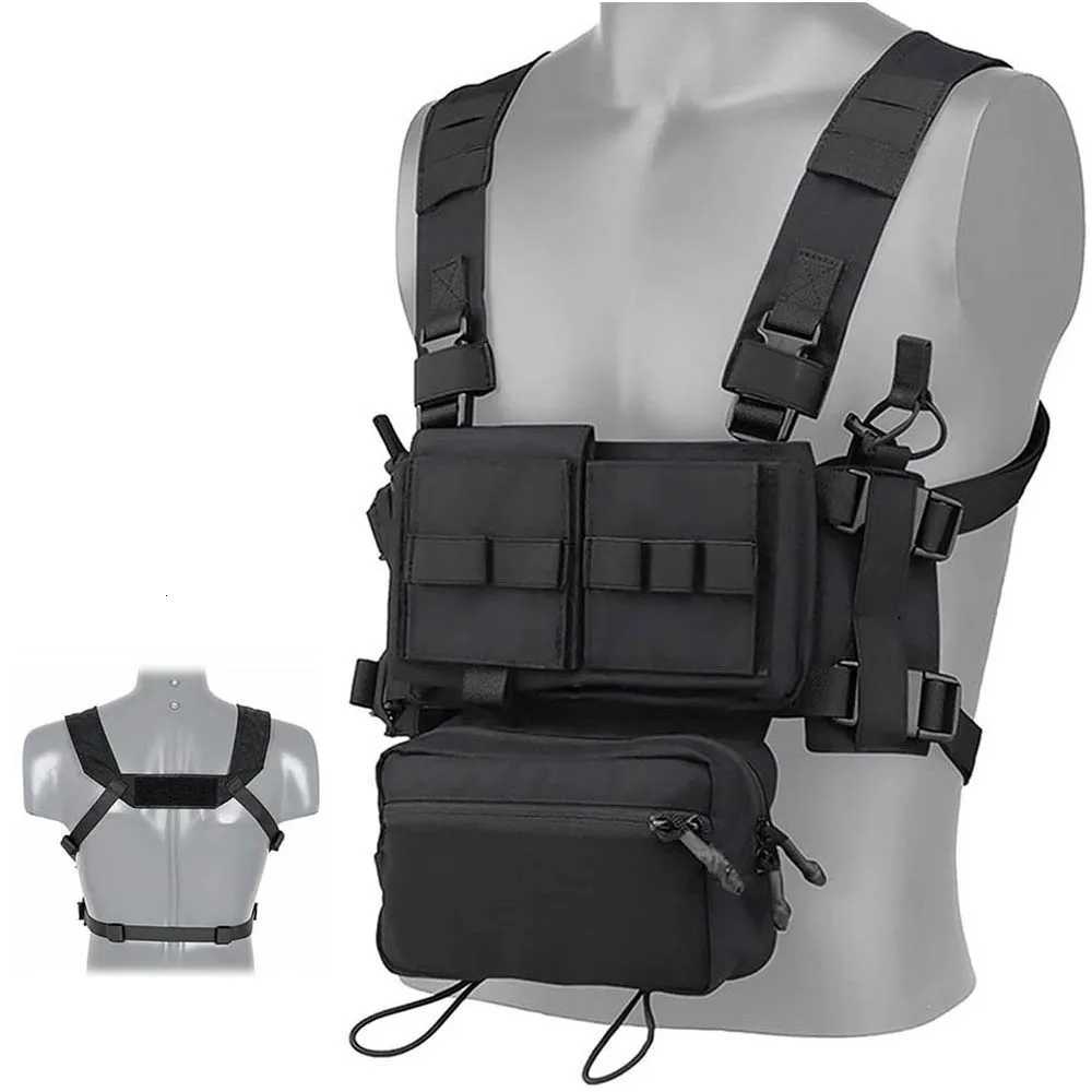 Chest Rig Multifunctional CS Field Molle Dangler Pouch Camouflage Training Vest Outdoor Camping Match Pack Hunting Entertainment XJ250730XJ251114