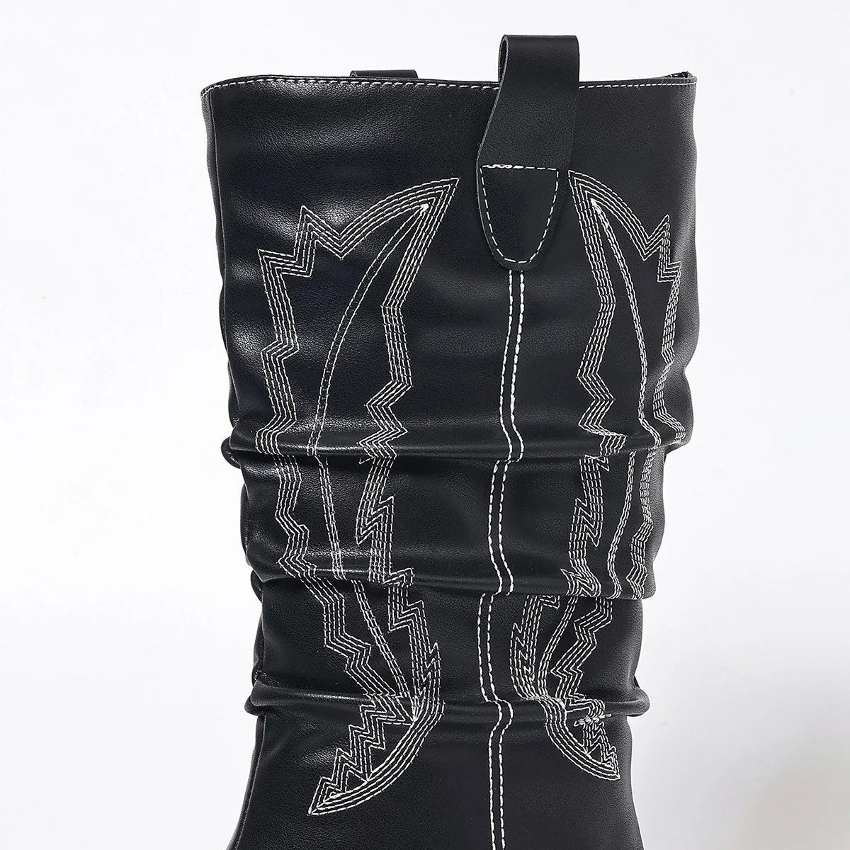 Embroidered Clip-Toe Wedge Heel Stylish Breathable Western Boots Casual and Versatile Commuter Holiday Boots 251111