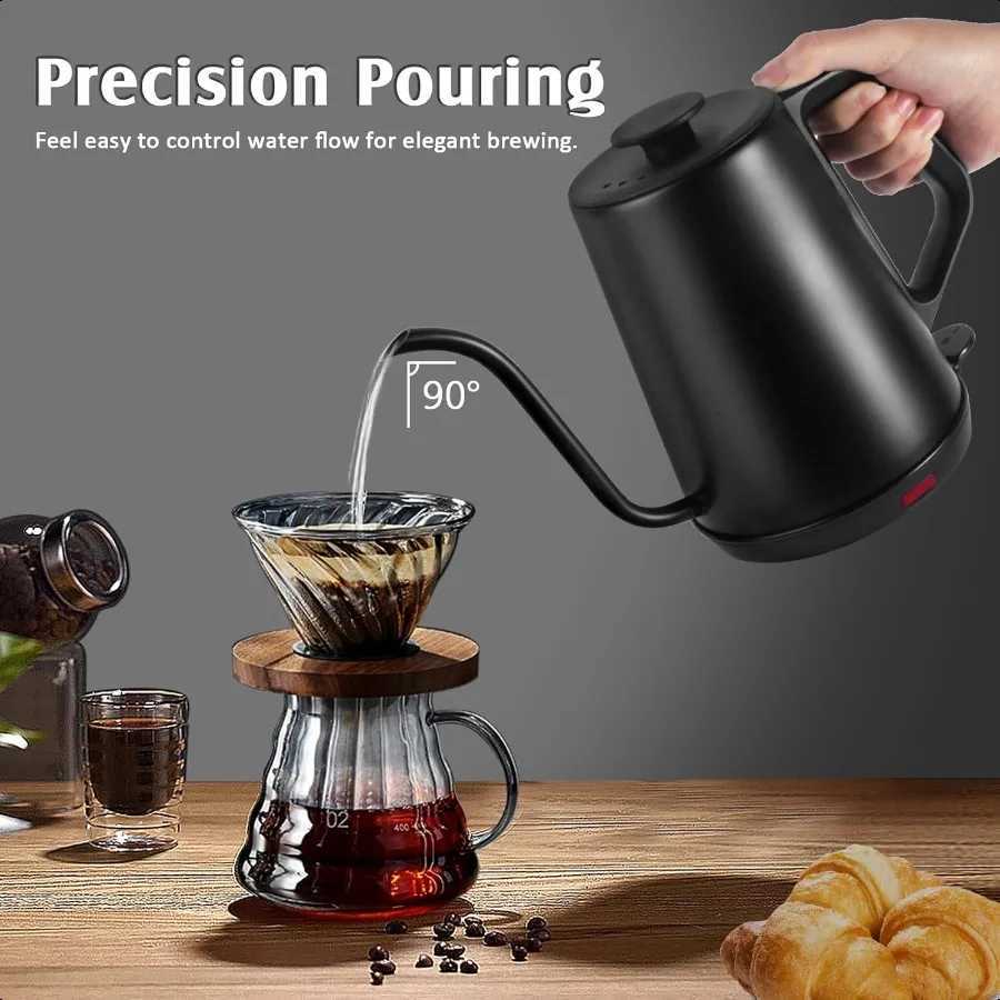 1L Electric Gooseneck Kettle Tea Kettle for Boiling Water Gooseneck Electric Kettle for Coffee and Tea Fast Boiling for Pour Ov Y251114