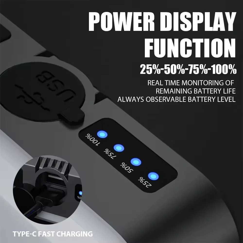 BALDR Outdoor Portable Camping Light Solar Charging 4000mah Large Capacity Power Bank Intelligent Display Portable Hanging Light M251115