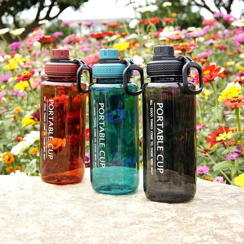 1000ml Sports Water Bottle Portable Leakproof Large Capacity Travel Kettle Lightweight Plastic Water Jugs Creative Space CupW251114