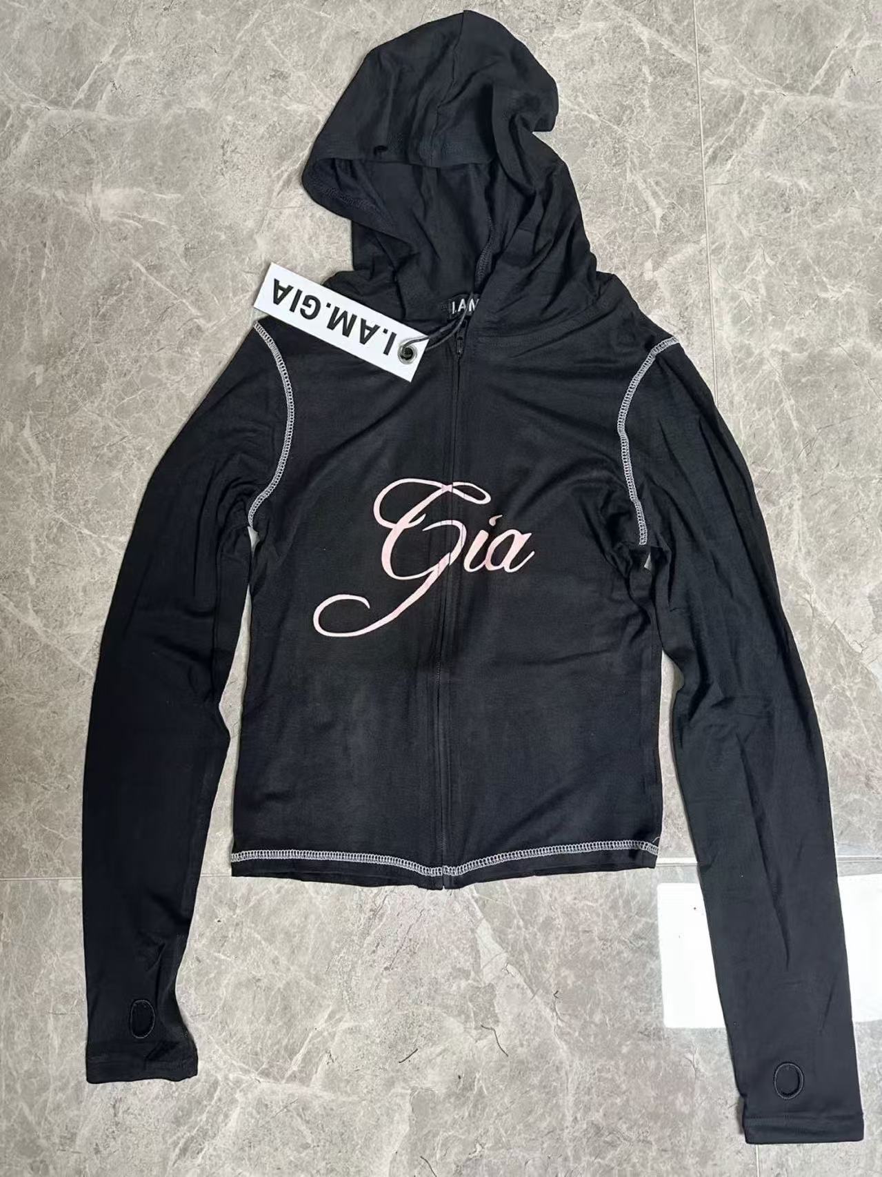 I am gia Womens Tracksuit Piece Set Designer Sports Suit For Women Flared Pants Zip-up Y2K Long Sleeve High Quality Spring Top Low Waist Micro Social