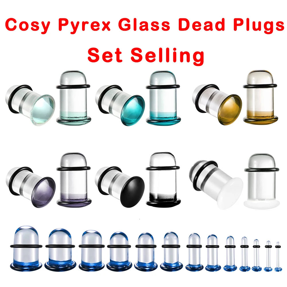 Finally got you the stretching plugs ever Twolobes Glass Stretching Kits Ear Gauges Plugs Comfy Stretchers Piercing 250408