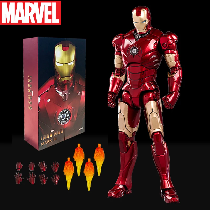 ZD Toys Marvel Official Licensed Iron Man MK3 7Inch Tony Stark Action Figure Avengers 1/10 Scale Collectible Model Kids Gifts Bulk Wholesale