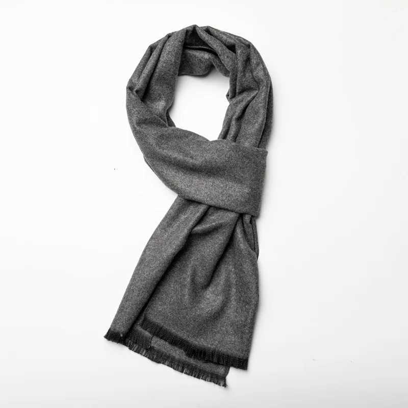 Luxury Solid Color Cashmere Scarf Winter Warm Neckerchief Pashmina Navy Black Shawl Scarf for Men Casual Business Scarves Echarpe Wraps Y251115