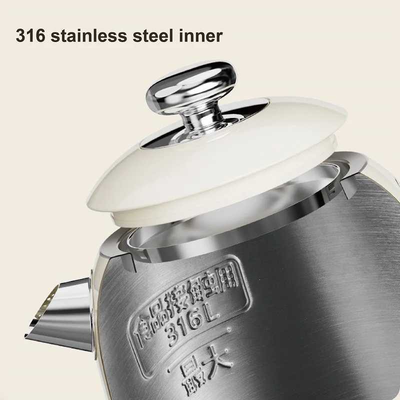 1500ml Home Electric Kettle Multi-function 316 Stainless Steel Boiling Kettle Teapot Baby Thermostatic Kettle Kitchen Tools 220V Y251114