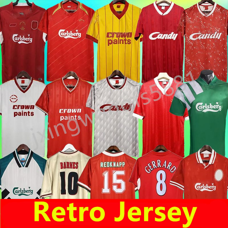 Retro soccer jersey DALGLISH vintage classic Football Shirt Gerrard 2005 RUSH FOWLER BARNES TORRES 82 83 84 85 86 89 91 OWEN 88 89 93 95 00 01 02 04 05 06 07