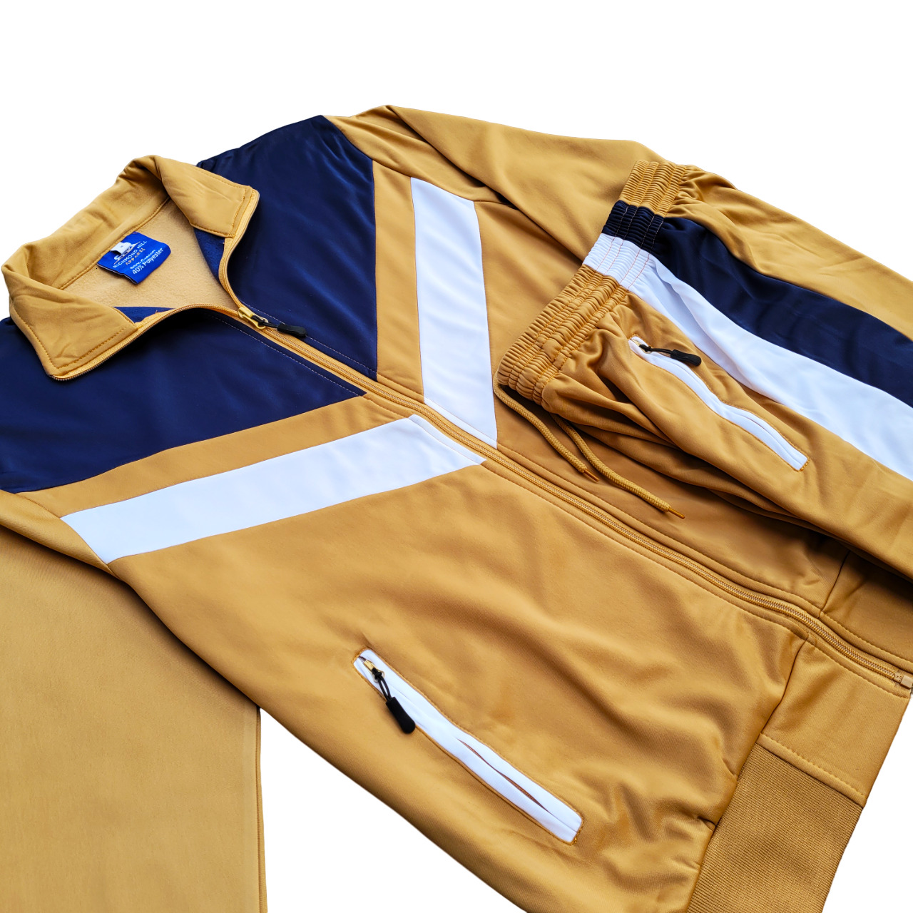 Tracksuits Warm Men's Full Zip Sports 2 tone Jacket & Track pants &