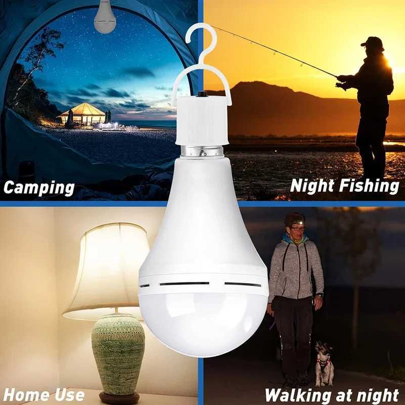 7W/9W/12W/15W Emergency Light Bulb LED Handheld Hanging Energy-Saving Lights Bulb Portable Household Tent Fishing Lighting C251115