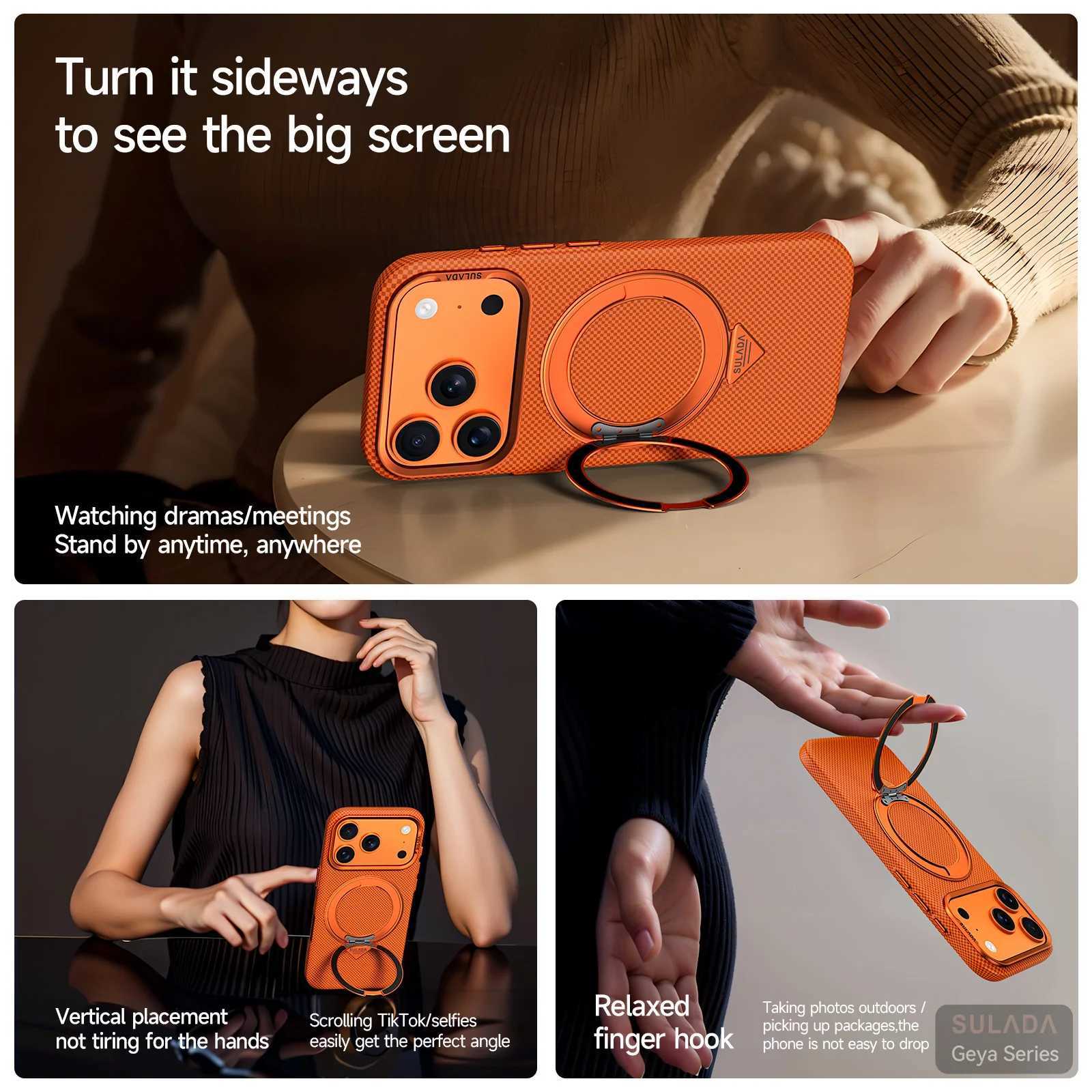 Magnetic Stand For Iphone 17 Pro Max / 17 Pro / 17 Case Wireless Charging For 16 Pro Max Ultra Thin Pc Hard Cover J251202