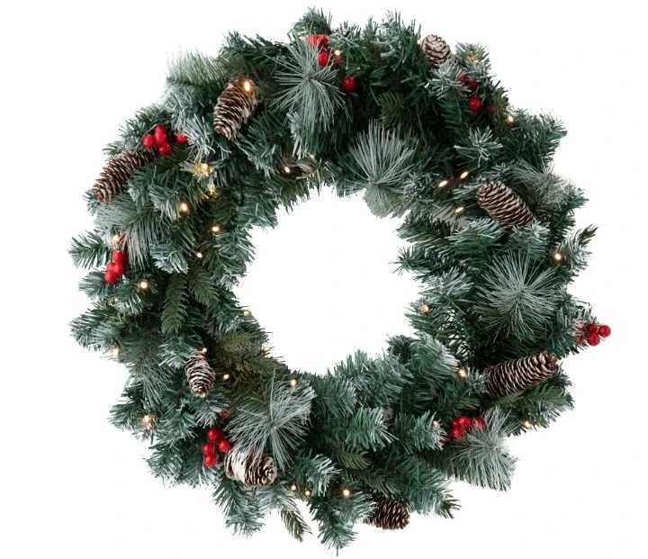 Realistic Christmas Wreath Garland Decor New Door Hanging Rattan For Home Party Venue Layout For Thanksgiving GraduationM251115