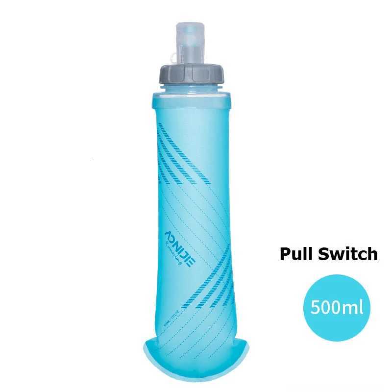 AONIJIE 250ml 500ml 600ml Soft Flask Folding Collapsible Waist Bag Vest Water Bottle TPU BPA-Free for Running Hydration Pack BagW251114