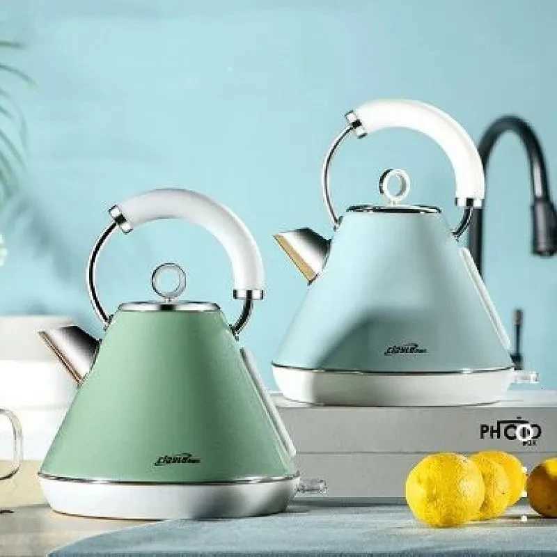 1800W Retro Electric Kettle Household Quick Kettle 304 Stainless Steel Teapot Coffee Kettle Auto Shutdown Kitchen Tools 18L Y251114
