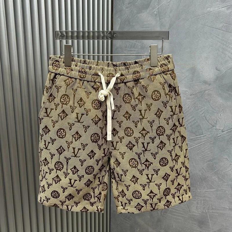 Men's Shorts 3D Printed Straight Leg Fashionable Trend Niche Pants Casual Versatile Sports Causal Loose Beach