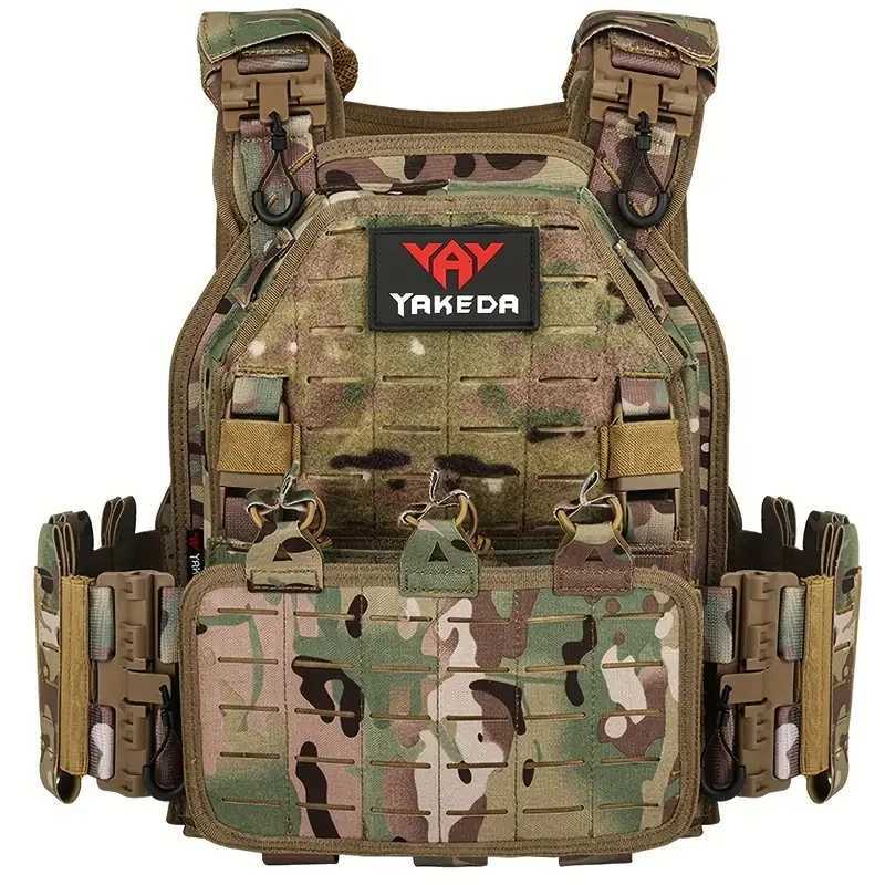 YAKEDA Tactical Vest Outdoor Hunting Plate Carrier Protective Adjustable Vest Airsoft Carrier Combat Equipment XJ250730XJ251114