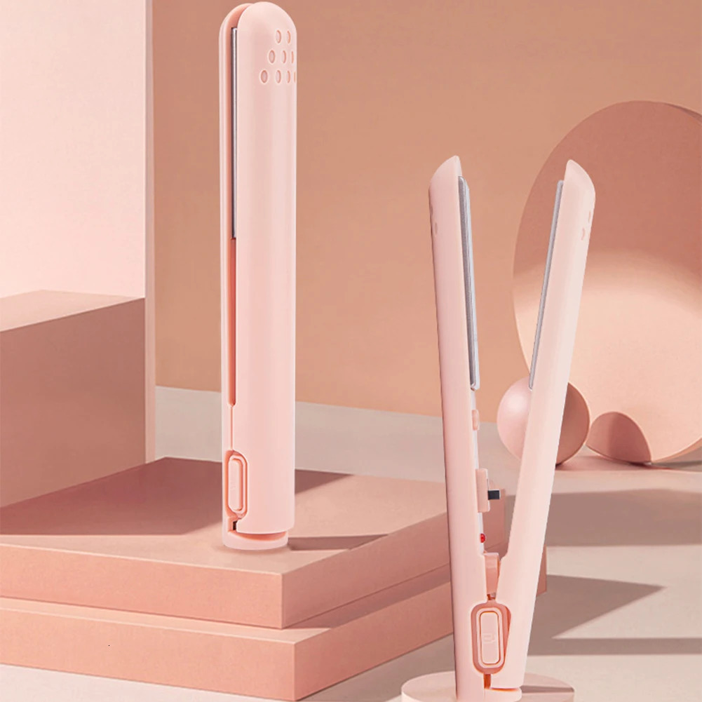 Portable Hair Straightener Curling Iron Curling And Straightened Dual-use Splint Straightening Type-C chargeing Styling Tools 250415
