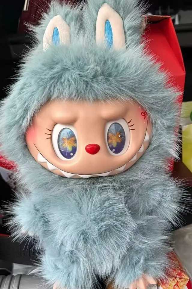 2025 inventory monster Labubu series 38cm Zimomo Big Angel creative model picture vinyl pendant decoration holiday gift X250415