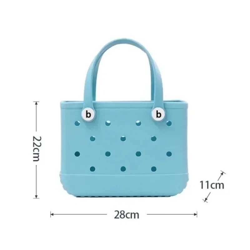 EVA waterproof storage basket mini childrens beach burger bag womens shopping bag picnic rubber jelly handbag burger childrens portable wallet W250415