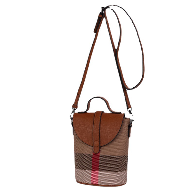 Cross body small bag Trendy new style mini bag. High-end sense foreign style small mobile phone bag checkered bag