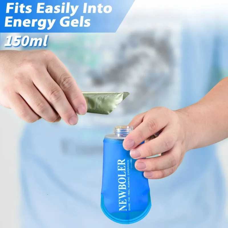 Outdoor Silicone Water Bottle150/250/500/750ml Foldable Portable Water Bottle Suitable for Running Hiking Cycling MountaineeringW251114