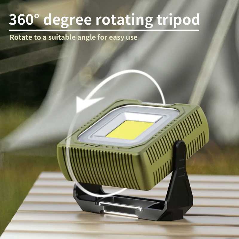 WARSUN G600 1000lm Rechargeable COB LED Work Light Portable Camping Lantern with Emergency Red Warning Light M251115