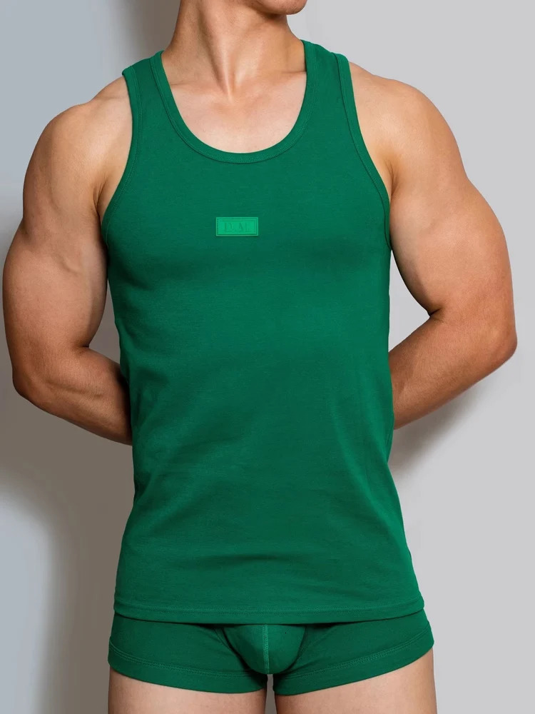 Mens Underwear Fitness Sports Camisol Loose Sleepwear Family Casual Solid Color Shirt Summer 250407