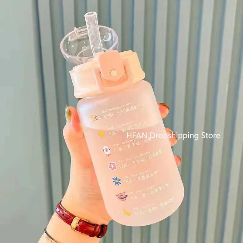 350ML/500ML Sports Water Bottle Protein Shaker Outdoor Travel Portable Leakproof Drinkware Plastic Drink Bottle BPA FreeW251114