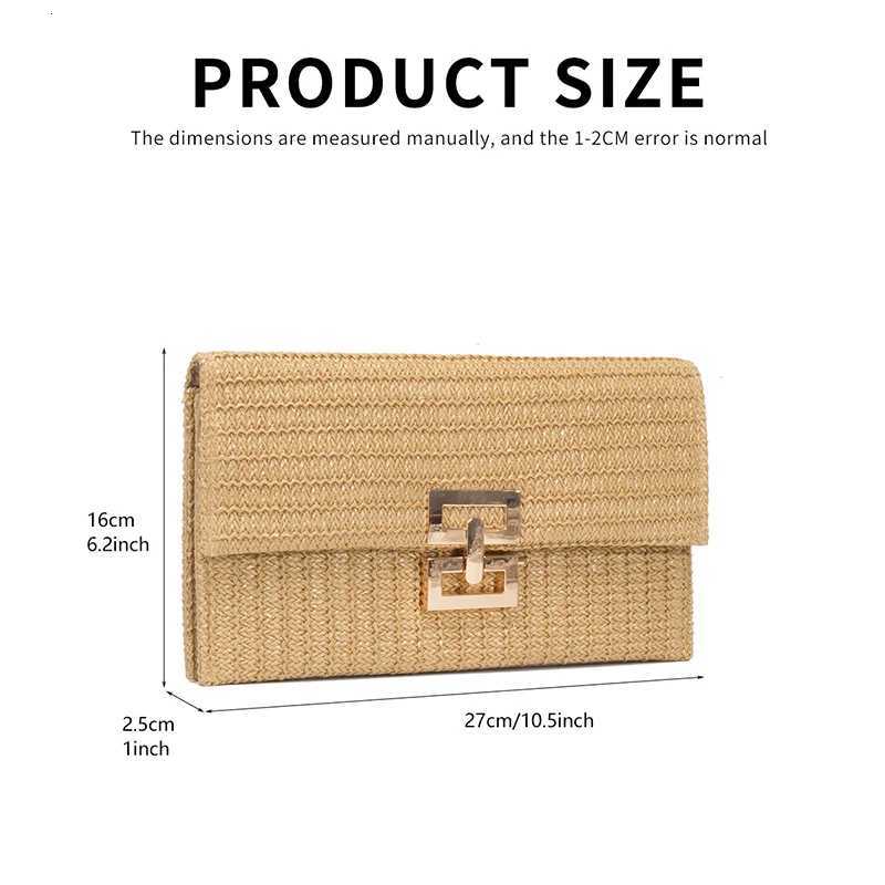 New Womens Straw Clutch Bag Summer Beach Boho Handbag Fashion Woven Purse Girls Vacation Essentials For Travel Beach Wedding W251114
